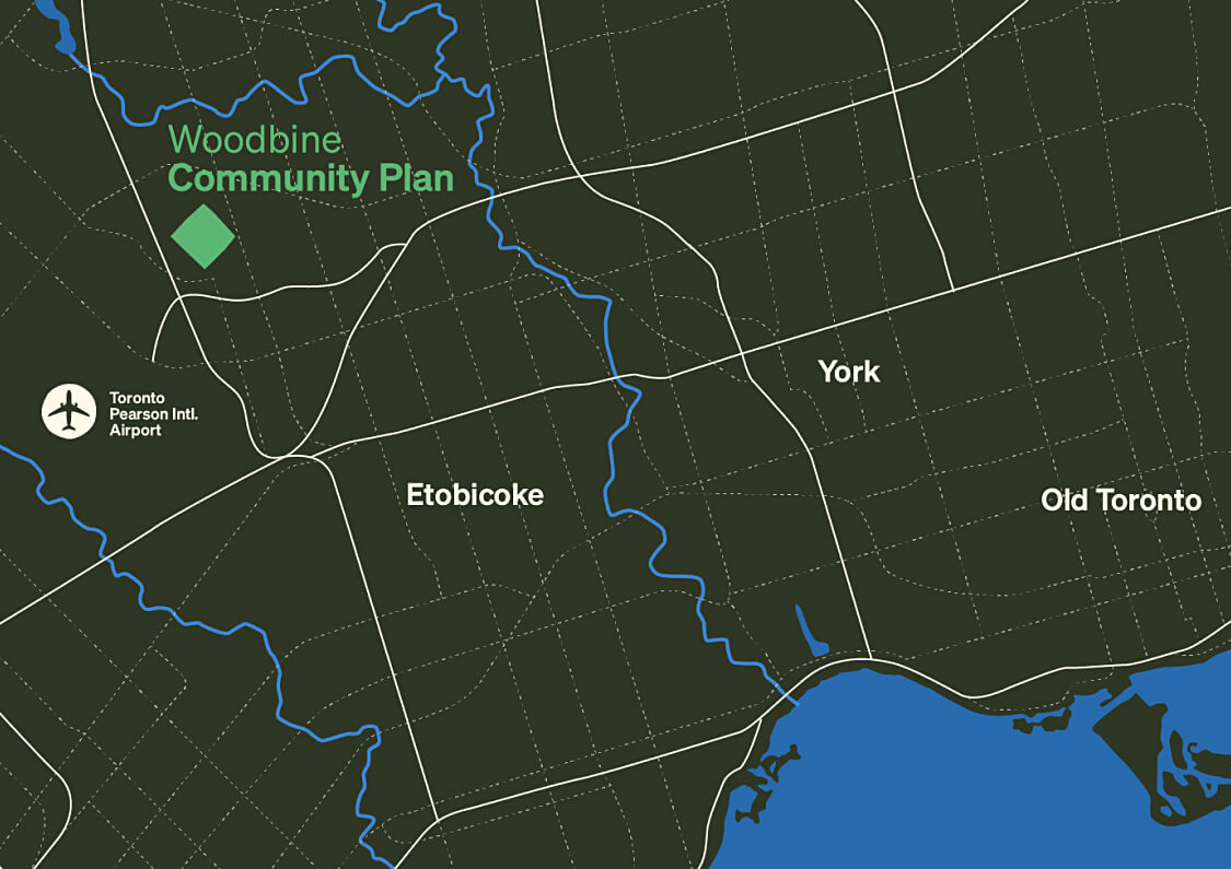 Woodbine Community Plan map